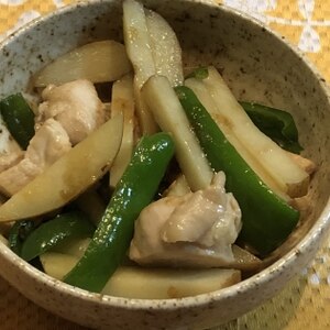 鶏肉☆ピーマン☆じゃがいもの炒め物